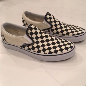 Checkerboard Slip-On Vans